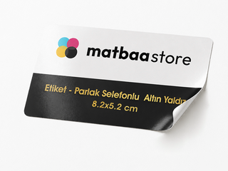 90 gr. Eti̇ket Altın Yaldız Selefonlu