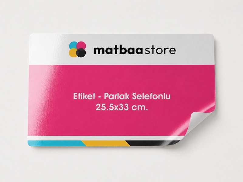 Büyük Boy Eti̇ket 90 gr. Parlak Selefonlu