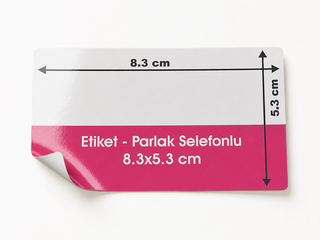 90 gr. Eti̇ket Parlak Selefonlu